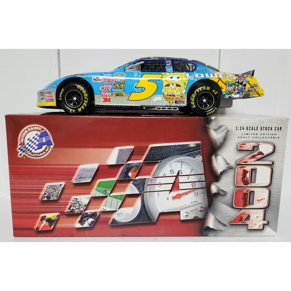 2004 Kyle Busch #5 Monte Carlo Lowe’s SpongeBob Squarepants 1:24 Diecast LtdEdit